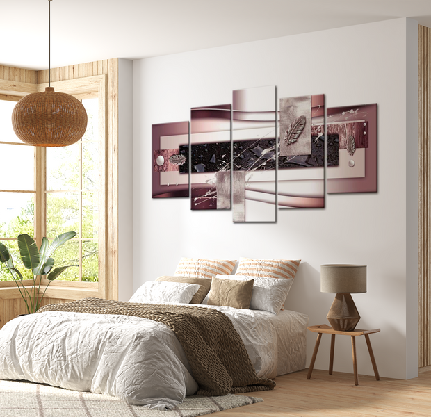 Glam Canvas Wall Art - Shiny Harmony - 5 Pieces