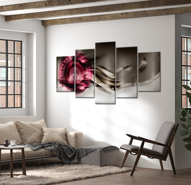 Glam Canvas Wall Art - Sleek Sophistication - 5 Pieces
