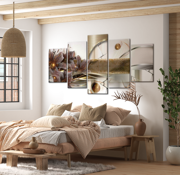 Glam Canvas Wall Art - Space Garden - 5 Pieces