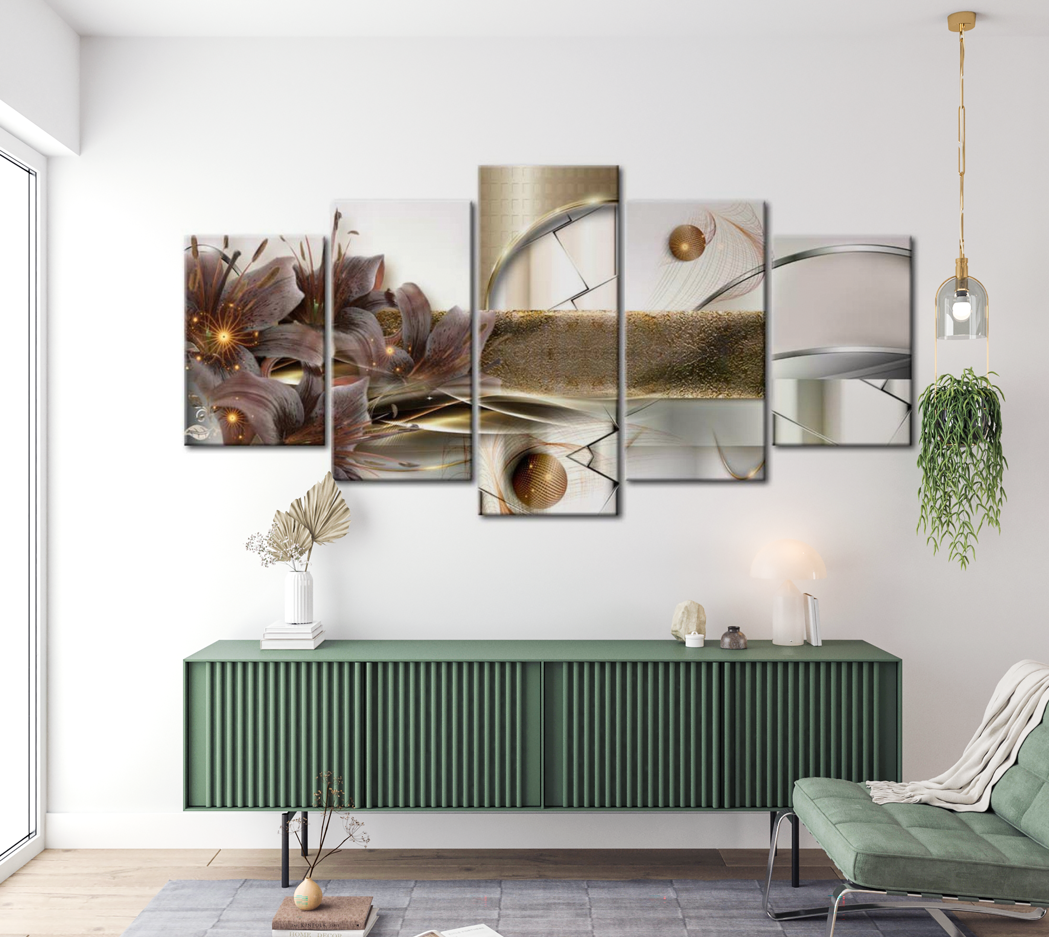 Stretched Canvas Glamour Art - The Garden Of Space 40"Wx20"H