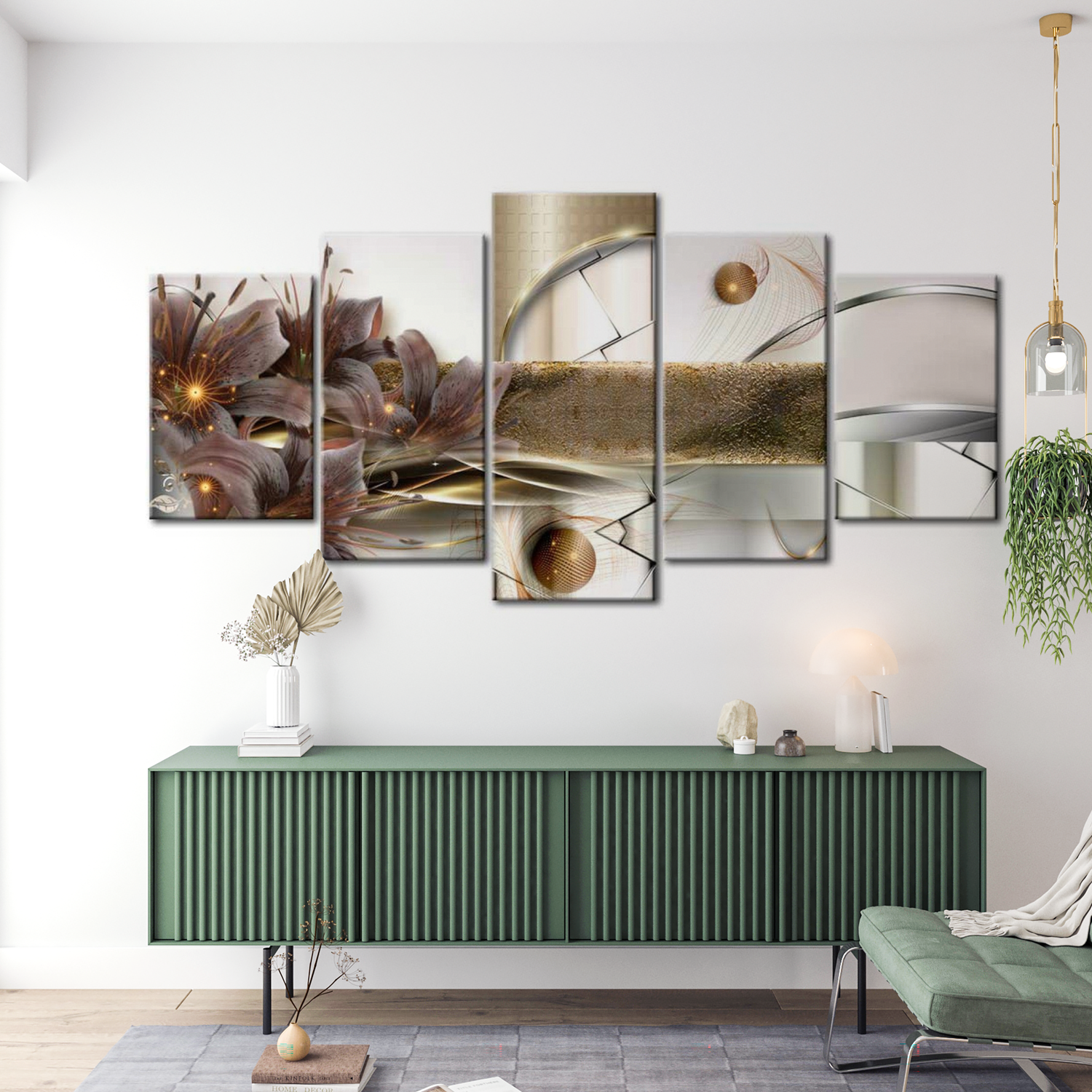 Stretched Canvas Glamour Art - The Garden Of Space 40"Wx20"H