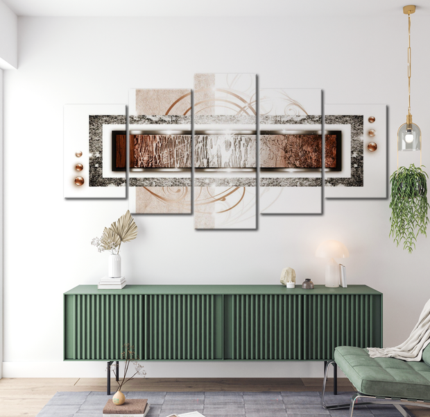 Glam Canvas Wall Art - Sparkling Blizzard - 5 Pieces