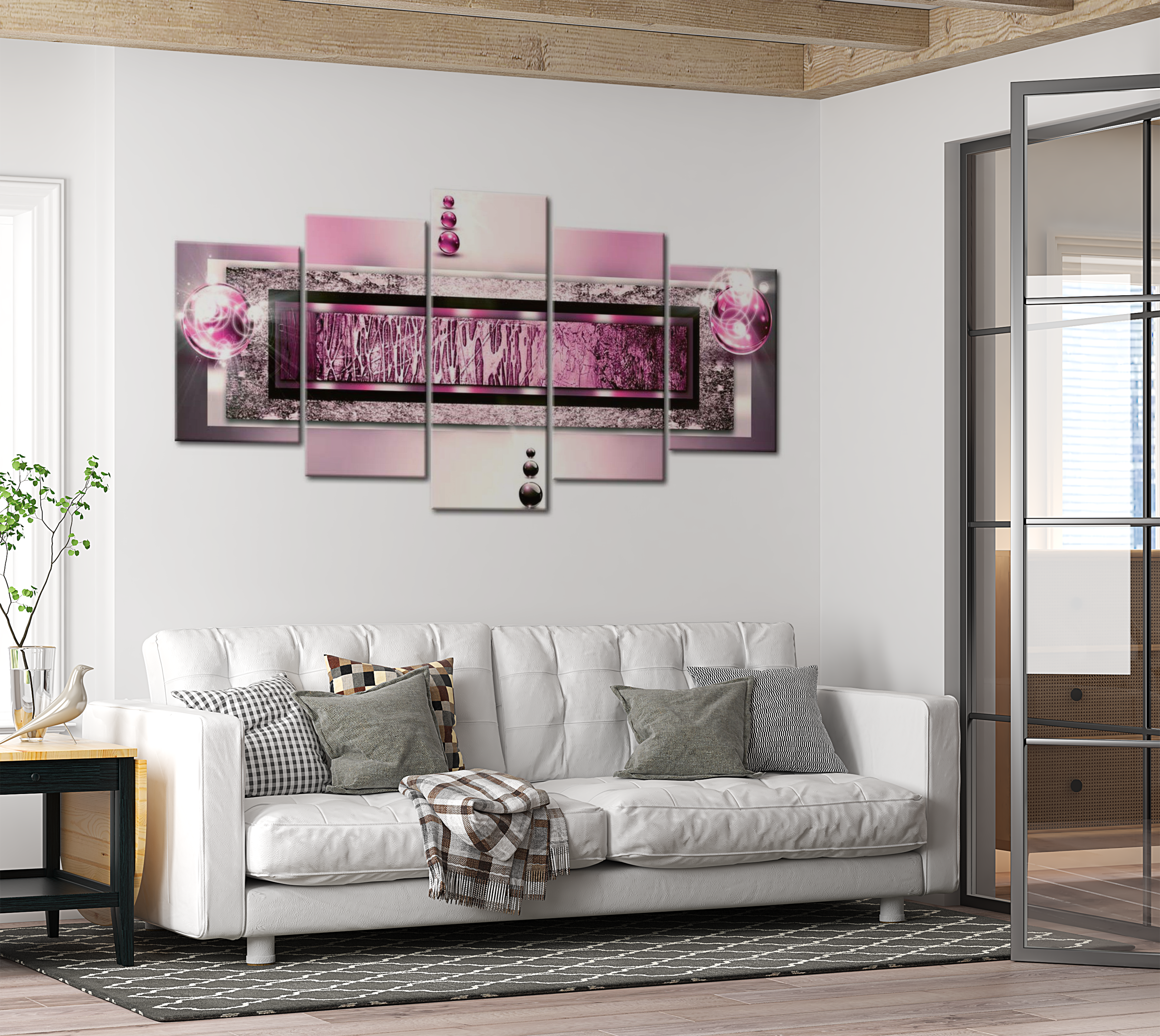 Glam Canvas Wall Art - Sparkling Dream - 5 Pieces