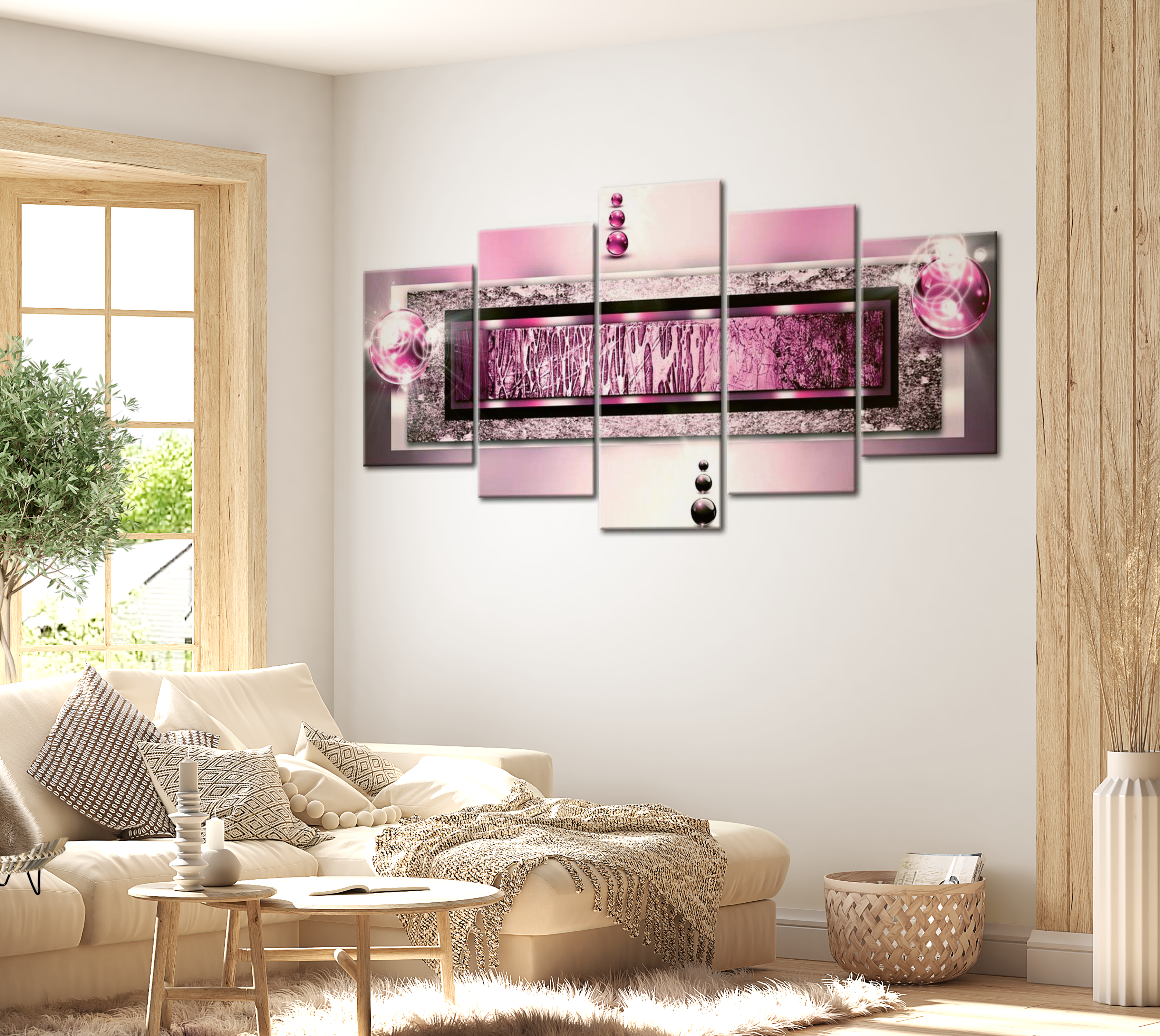 Stretched Canvas Glamour Art - Cyclamen Dream 40"Wx20"H