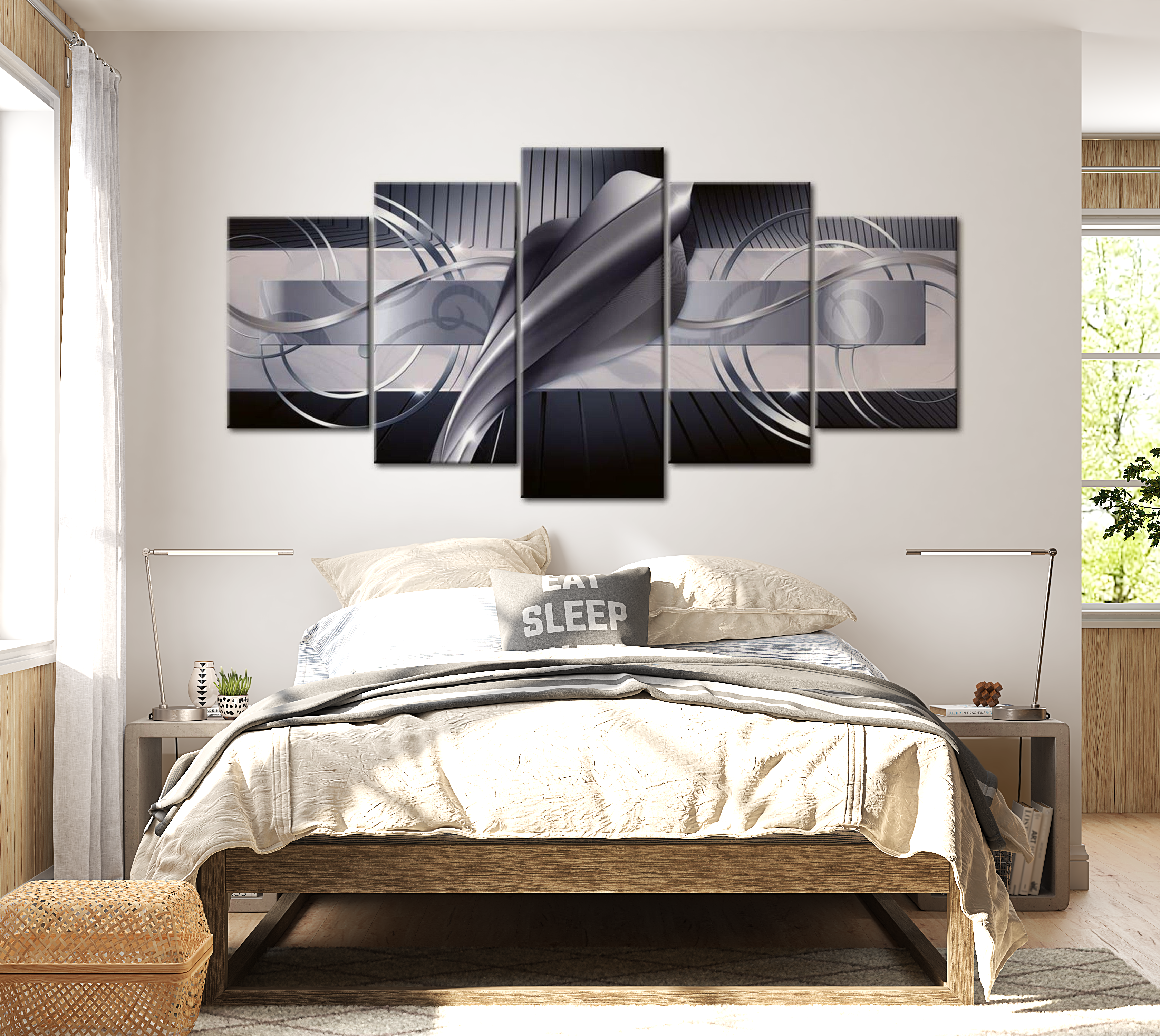 Stretched Canvas Glamour Art - Steel Cobra 40"Wx20"H