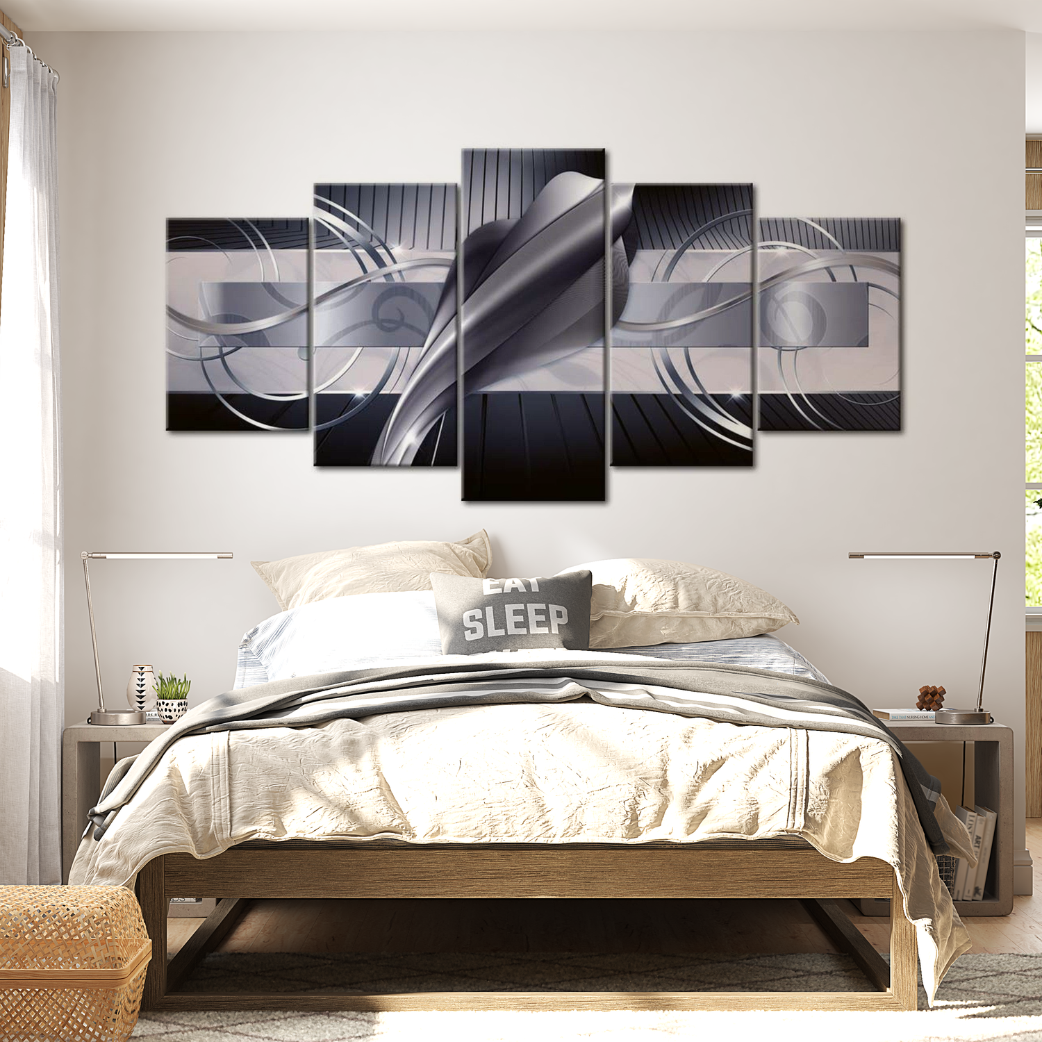 Stretched Canvas Glamour Art - Steel Cobra 40"Wx20"H