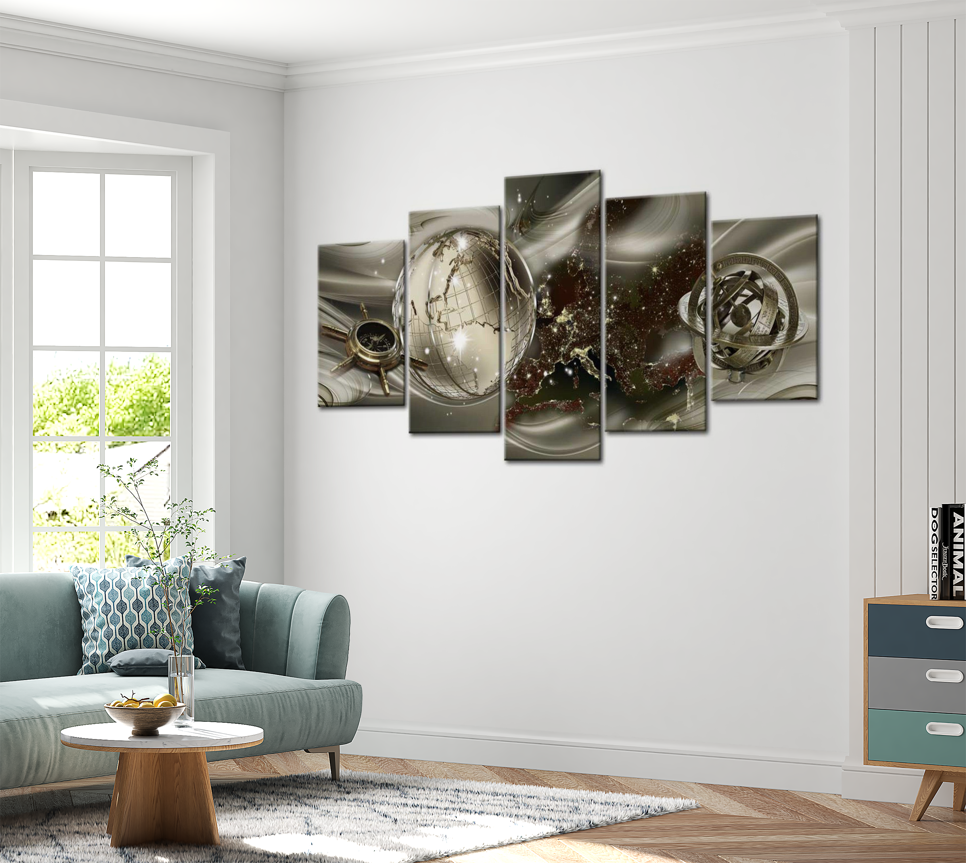 Stretched Canvas Glamour Art - Stellar Navigation 40"Wx20"H