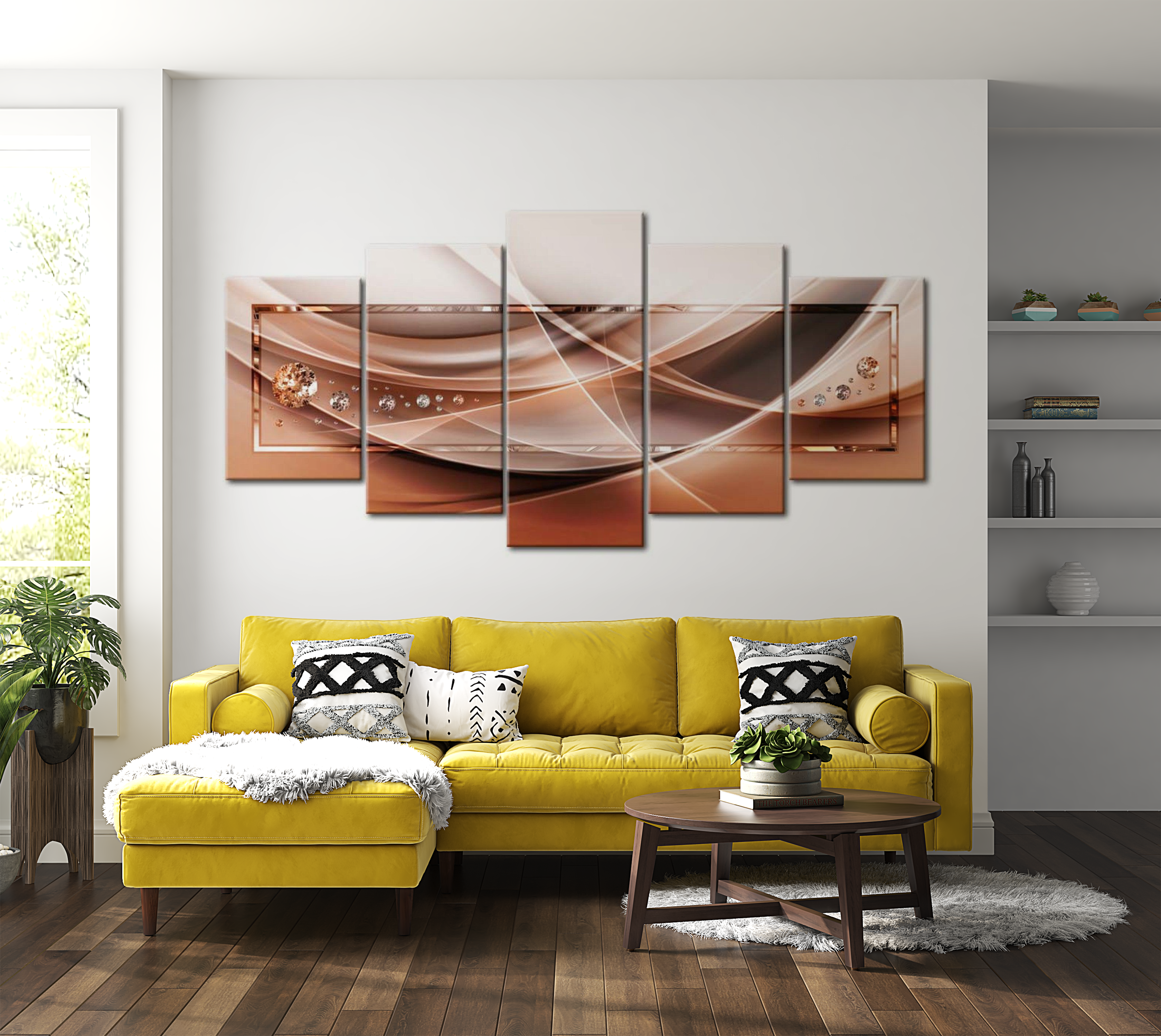 Stretched Canvas Glamour Art - Stream Of Blaze 40"Wx20"H