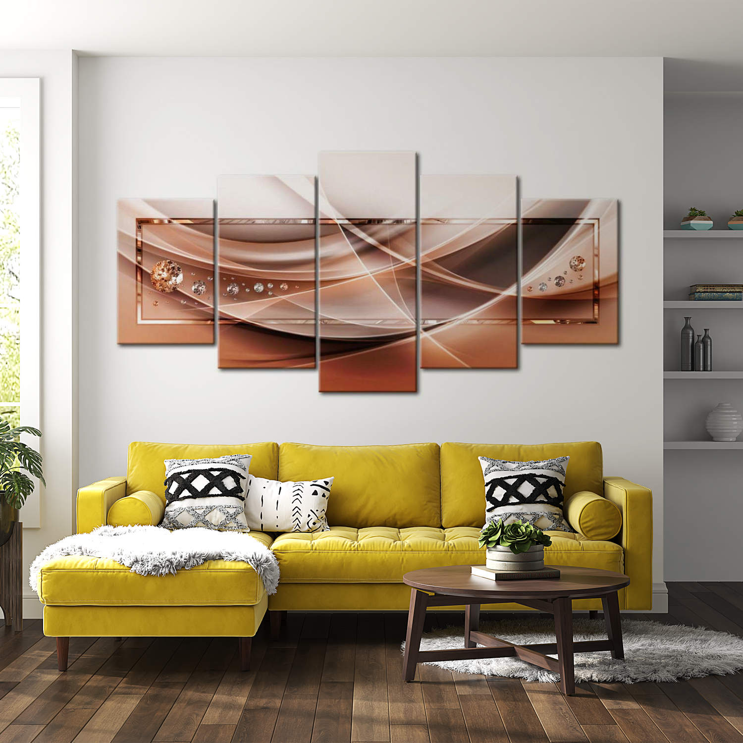 Stretched Canvas Glamour Art - Stream Of Blaze 40"Wx20"H