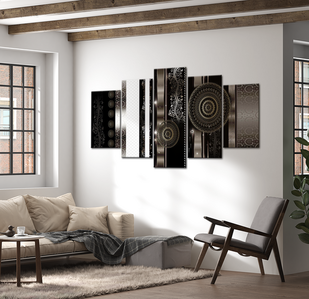 Glam Canvas Wall Art - Stream Of Memories - 5 Pieces