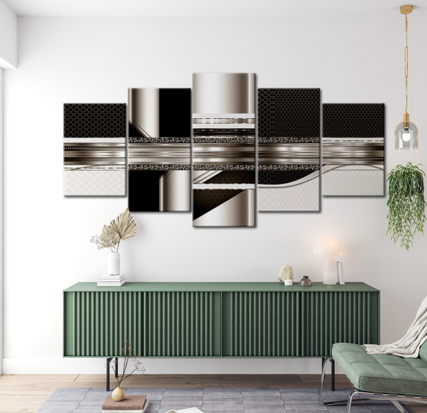 Glam Canvas Wall Art - Strength Of Metal - 5 Pieces