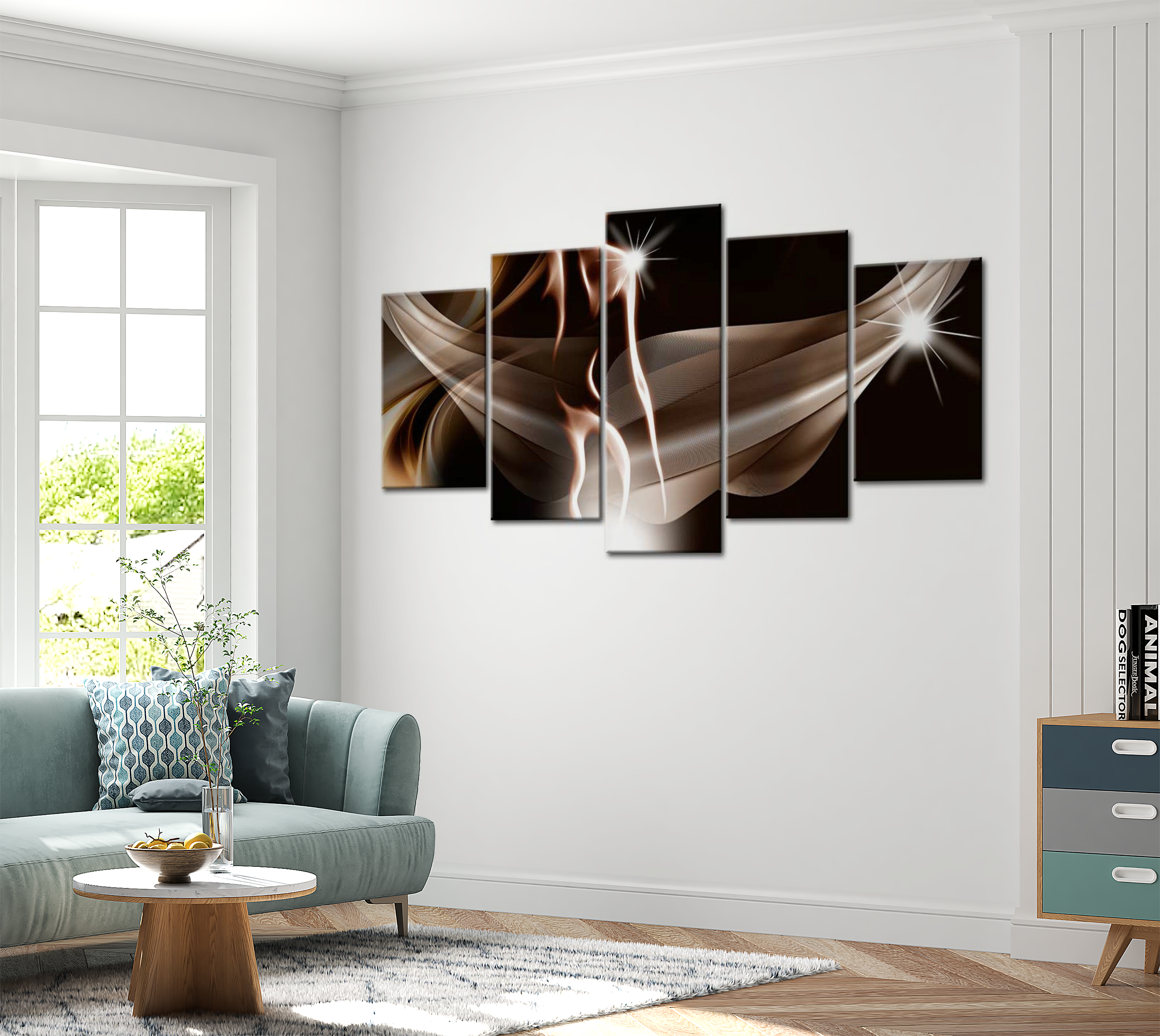 Stretched Canvas Glamour Art - Wave Of Sensuality 40"Wx20"H