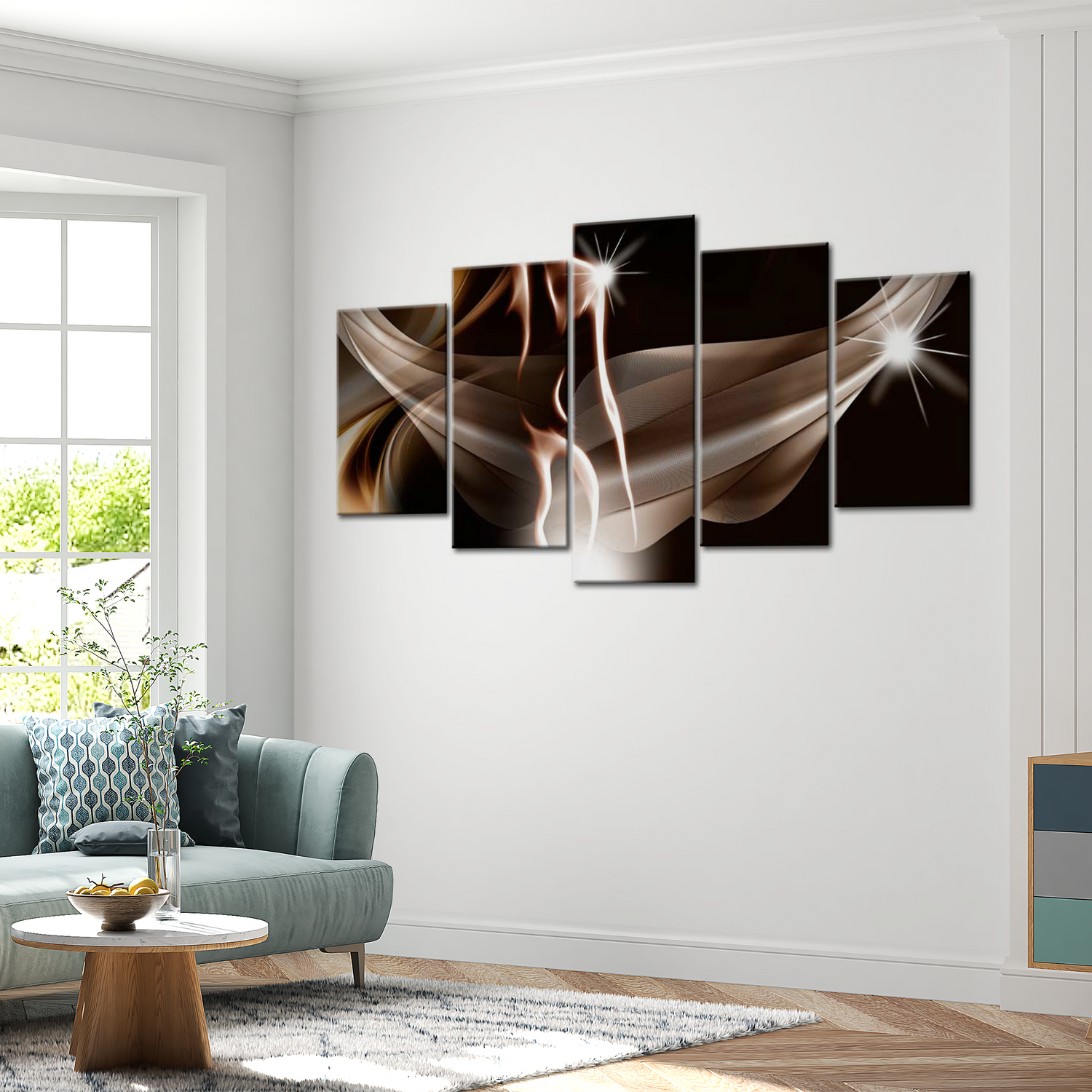 Stretched Canvas Glamour Art - Wave Of Sensuality 40"Wx20"H