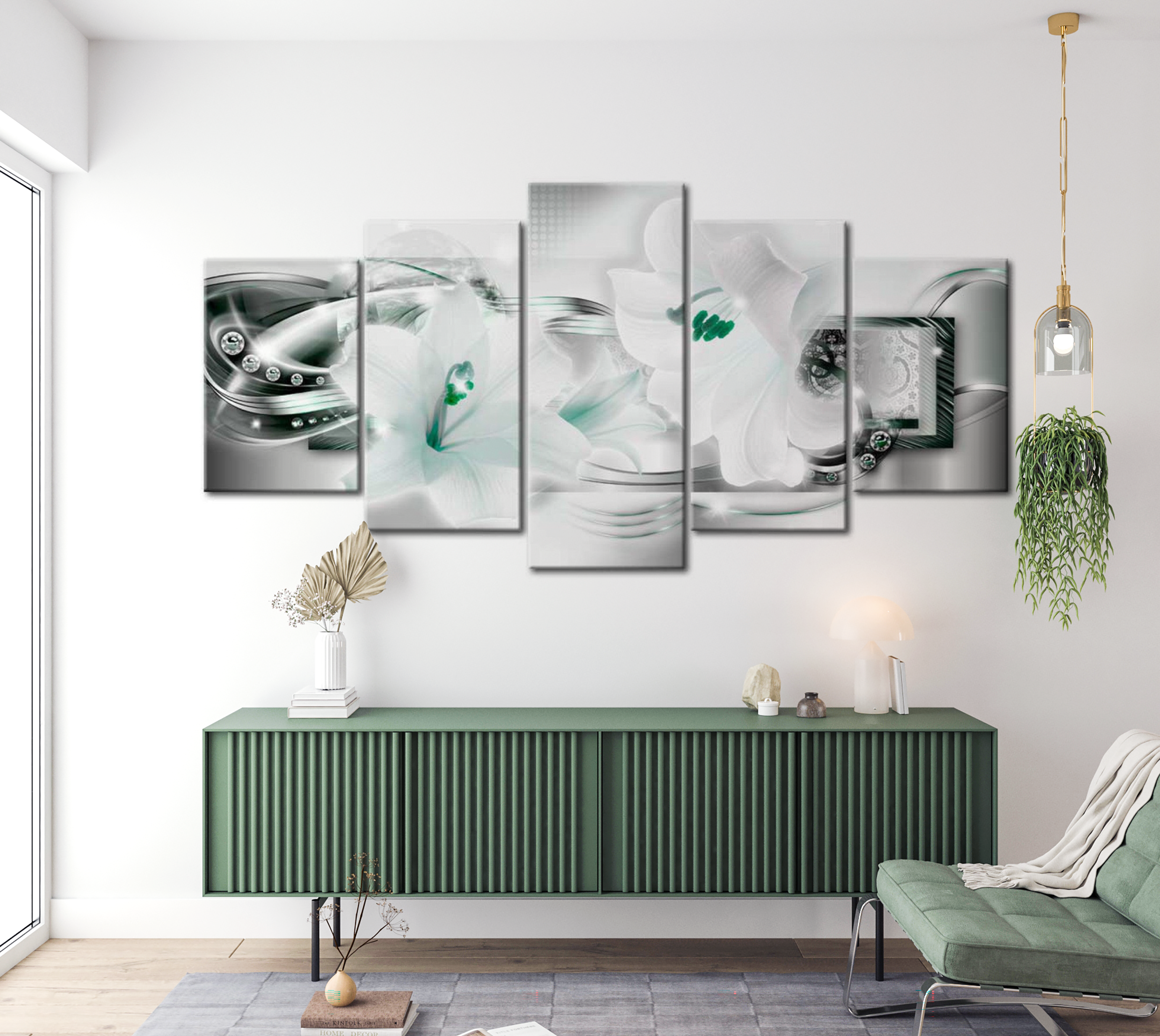 Glam Canvas Wall Art - Whispering Winds - 5 Pieces