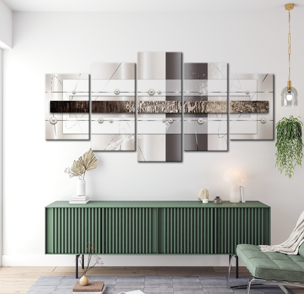 Glam Canvas Wall Art - Winter Sun - 5 Pieces