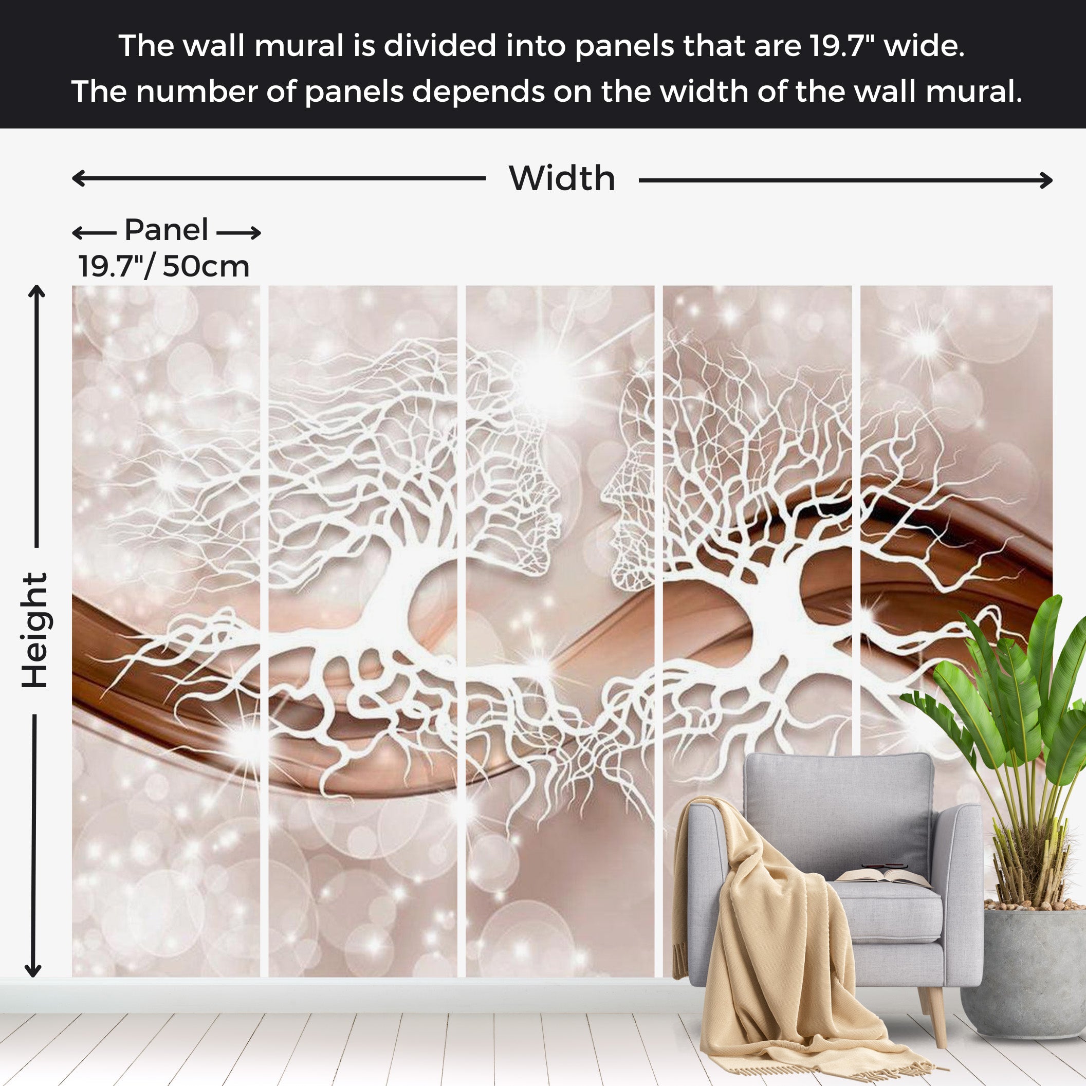 Glam Wallpaper Wall Mural - Structure Of Love 39"Wx27"H