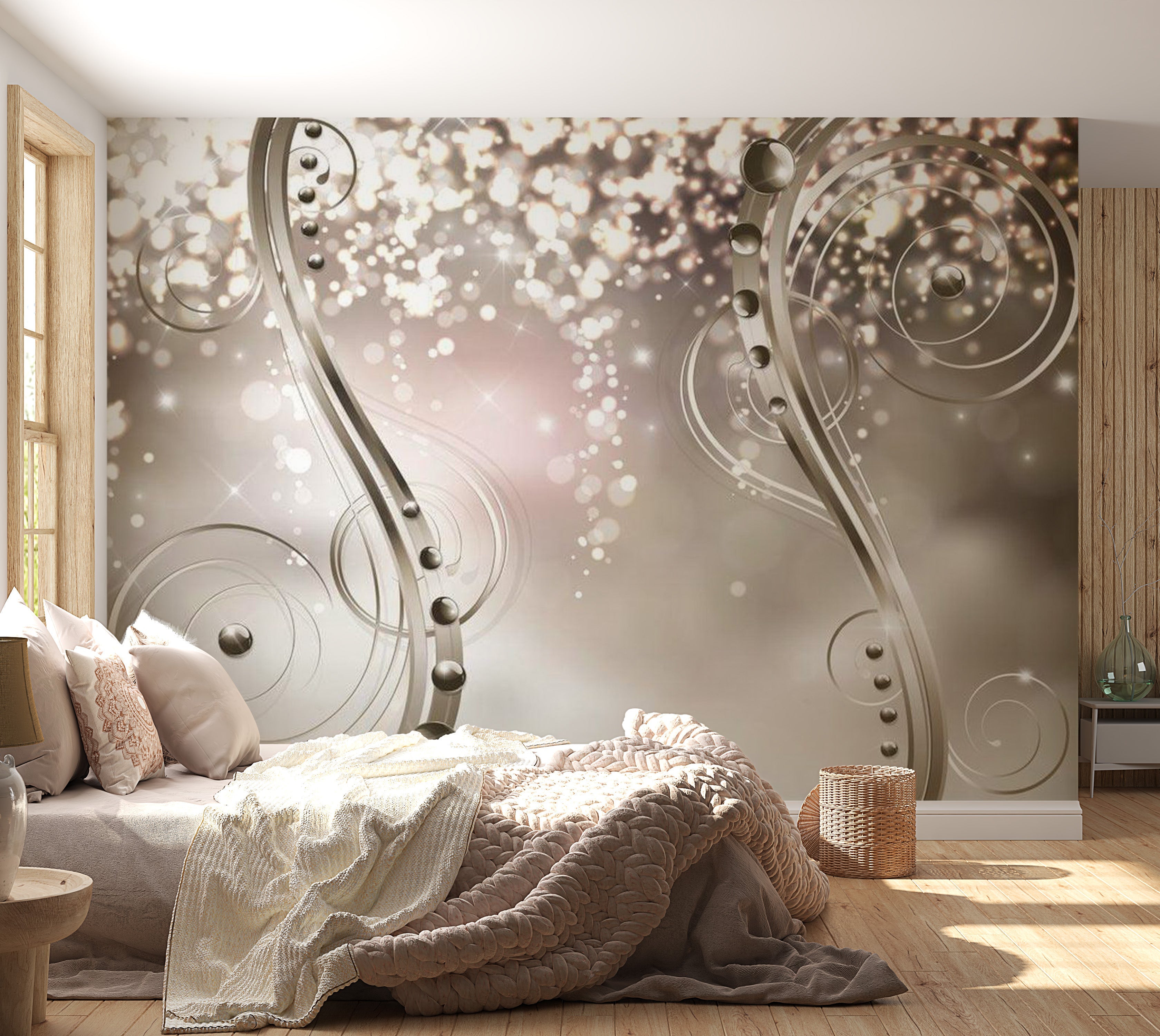 Glam Wallpaper Wall Mural - Fireflies 39"Wx27"H