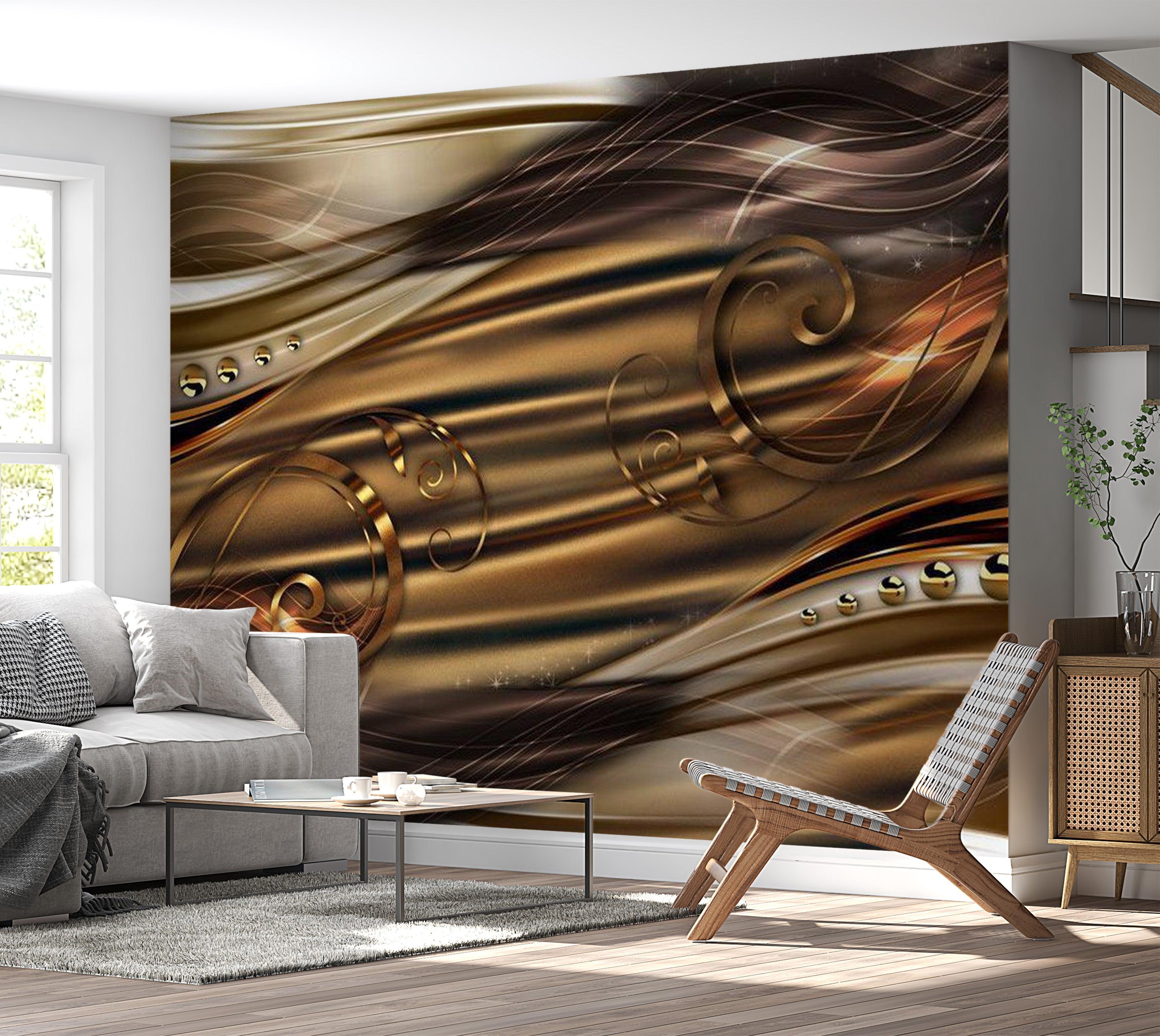 Glam Wallpaper Wall Mural - Amber Haven