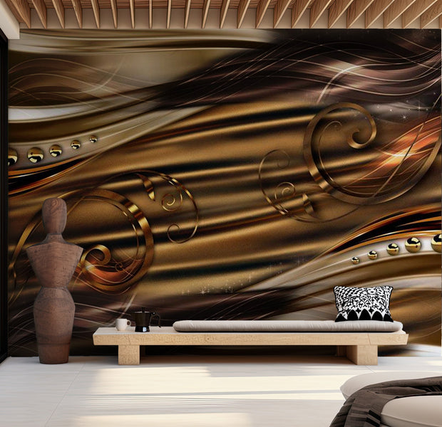 Glam Wallpaper Wall Mural - Amber Haven 39"Wx27"H