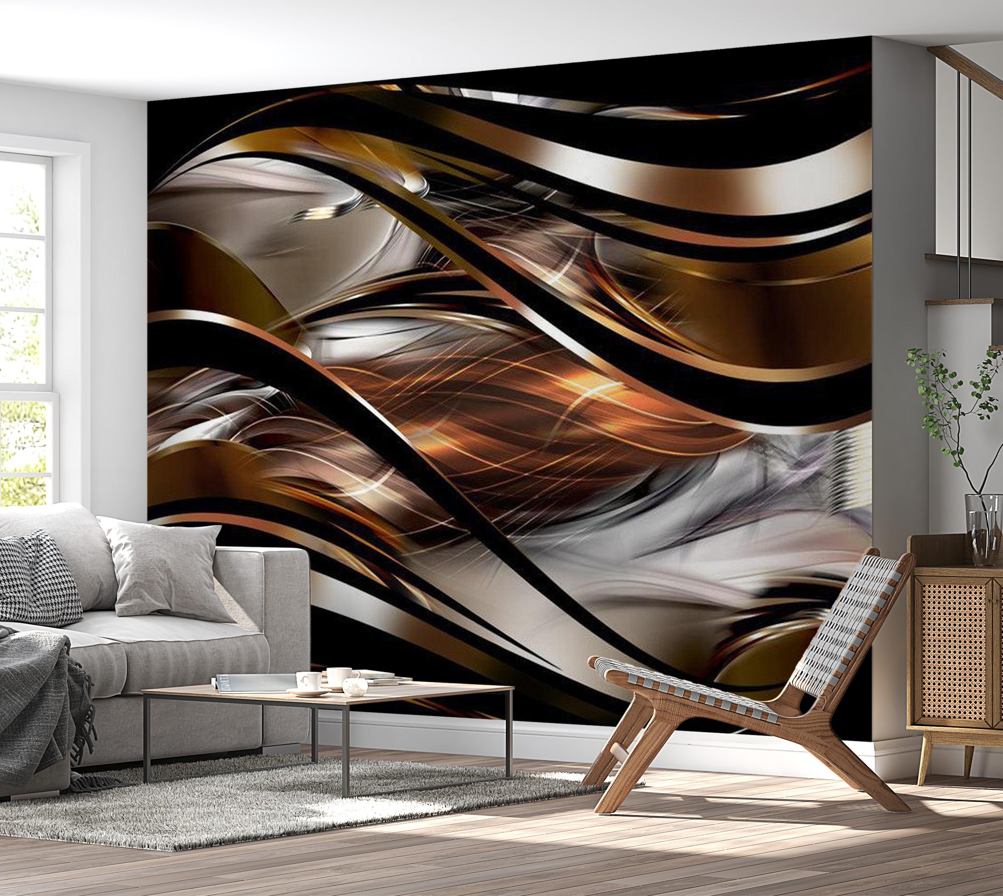 Glam Wallpaper Wall Mural - Amber Storm