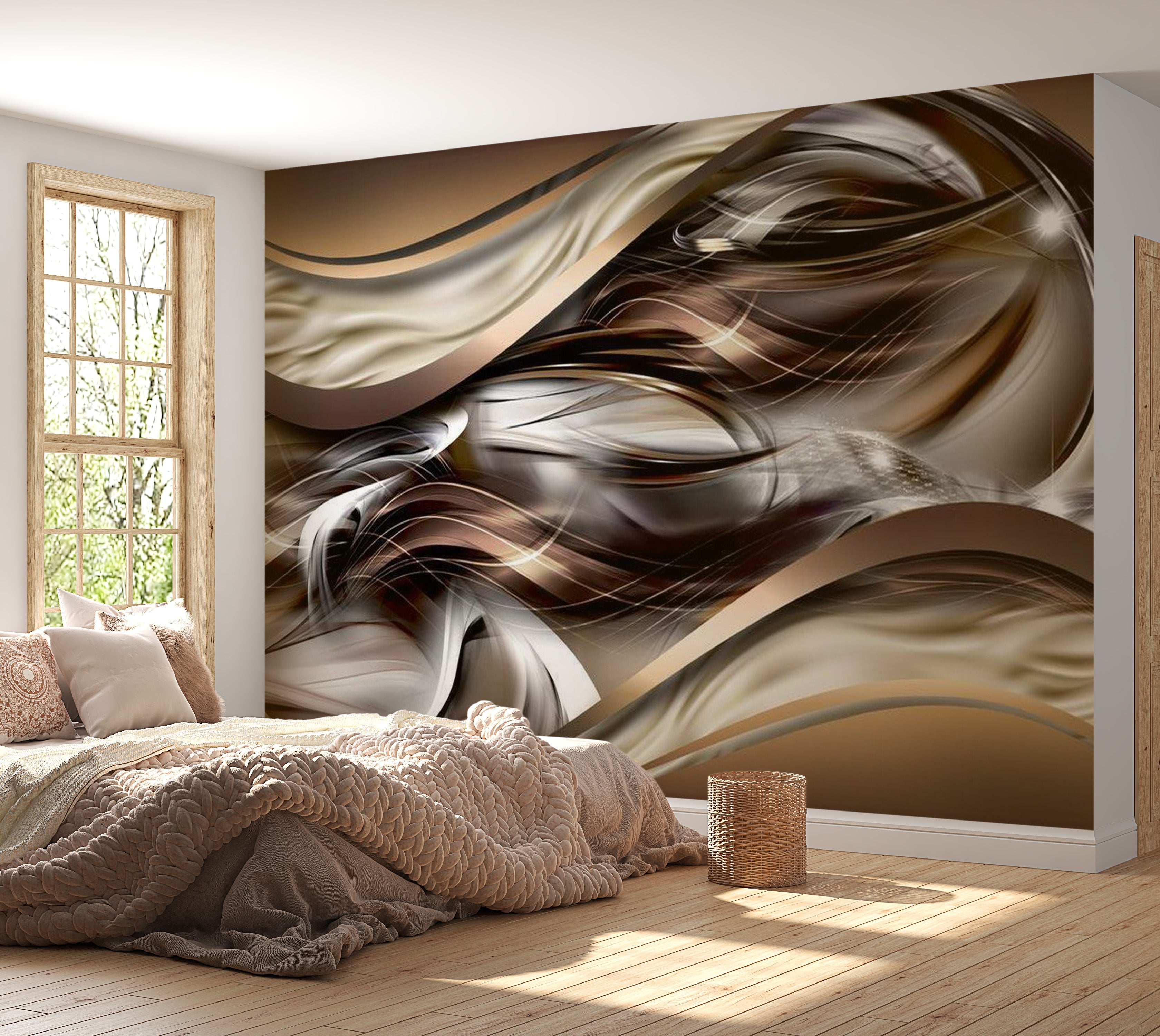 Glam Wallpaper Wall Mural - Amber Winds 39"Wx27"H