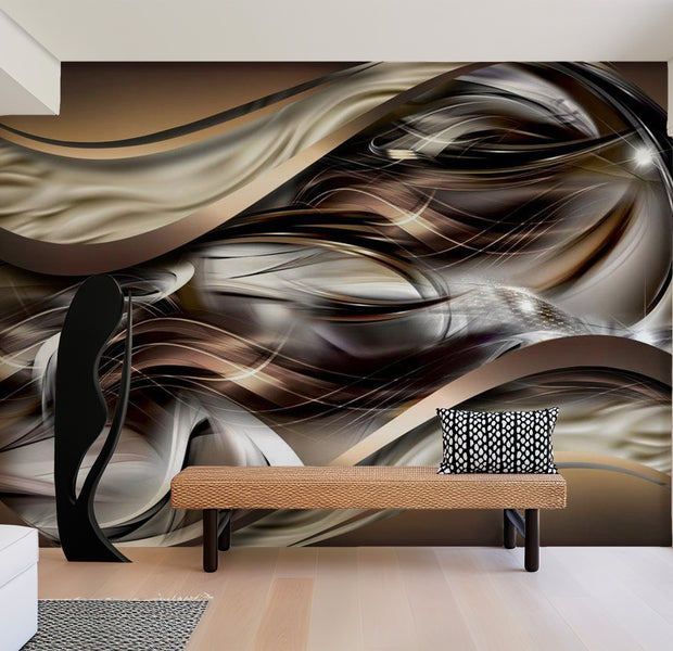 Glam Wallpaper Wall Mural - Amber Winds 39"Wx27"H