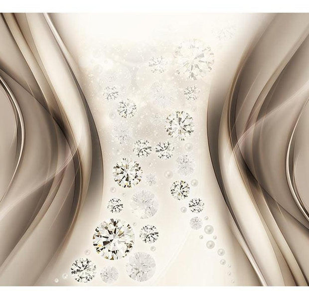 Glam Wallpaper Wall Mural - Diamond Rain