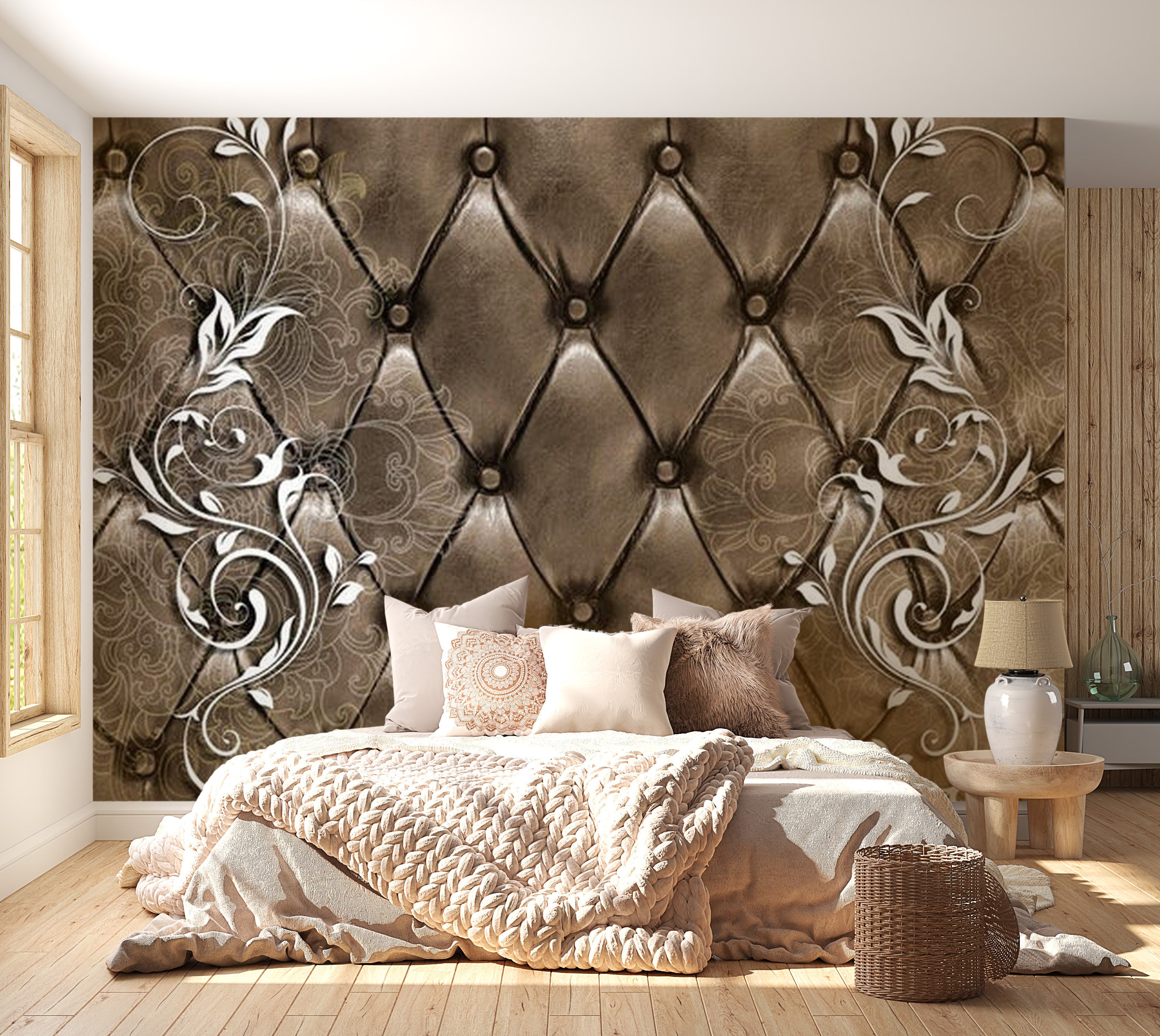 Glam Wallpaper Wall Mural - Dignified Design 39"Wx27"H