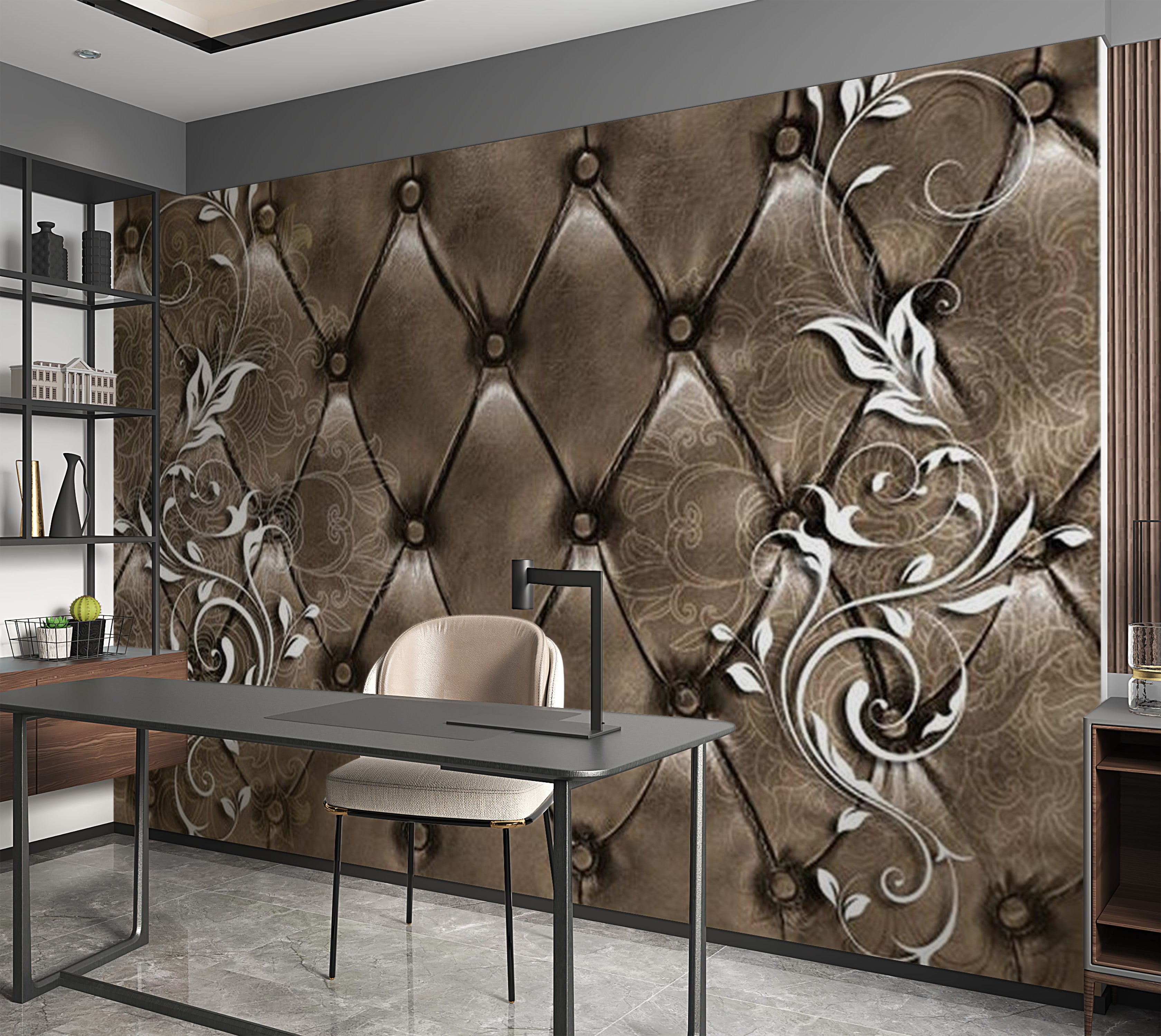 Glam Wallpaper Wall Mural - Dignified Design 39"Wx27"H