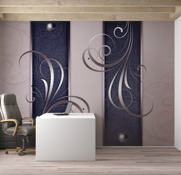 Glam Wallpaper Wall Mural - Distinguished Duet 39"Wx27"H