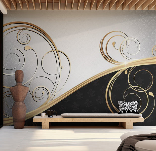 Glam Wallpaper Wall Mural - Dual Nature 39"Wx27"H