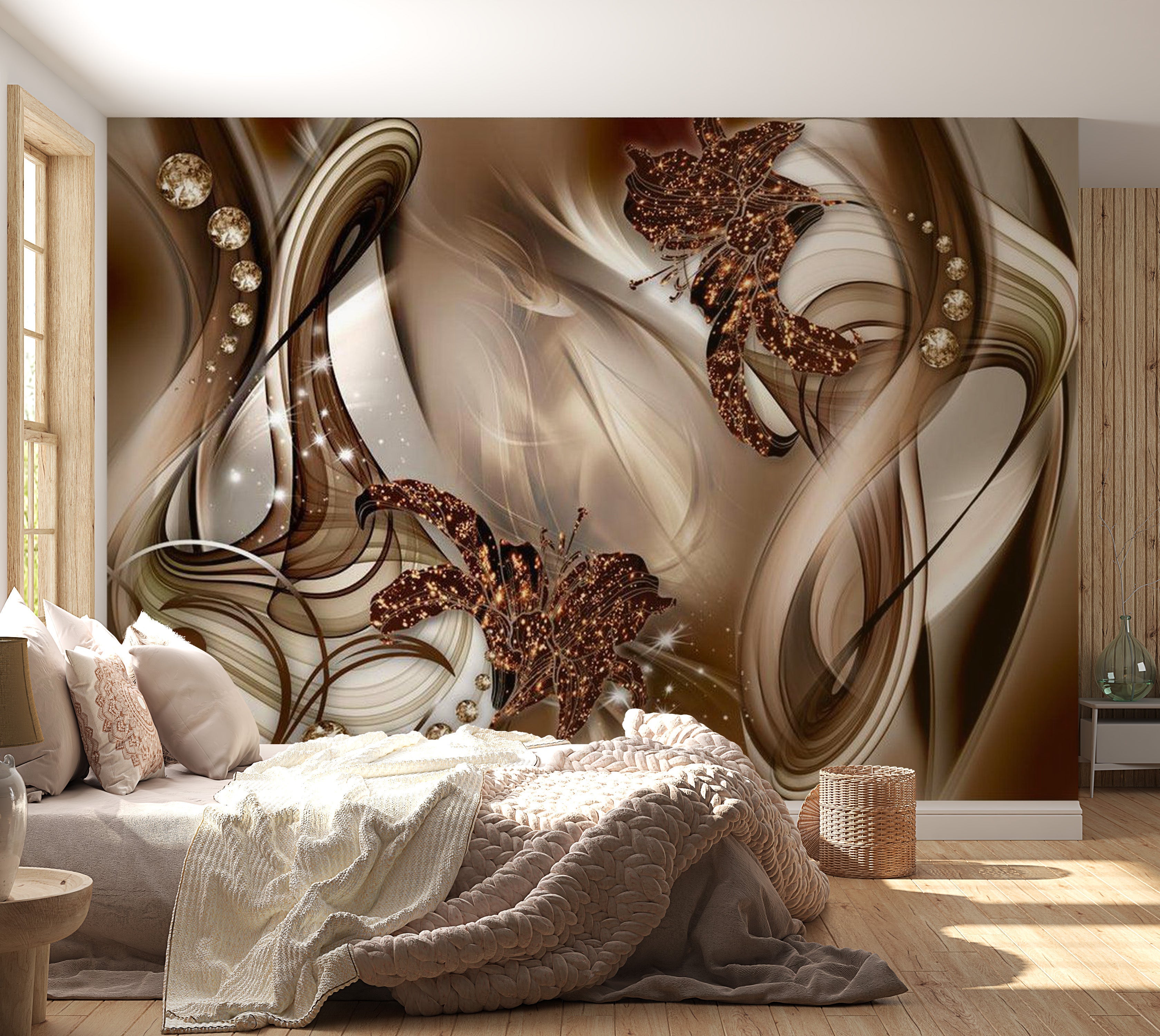 Glam Wallpaper Wall Mural - Eccentric Composition 39"Wx27"H