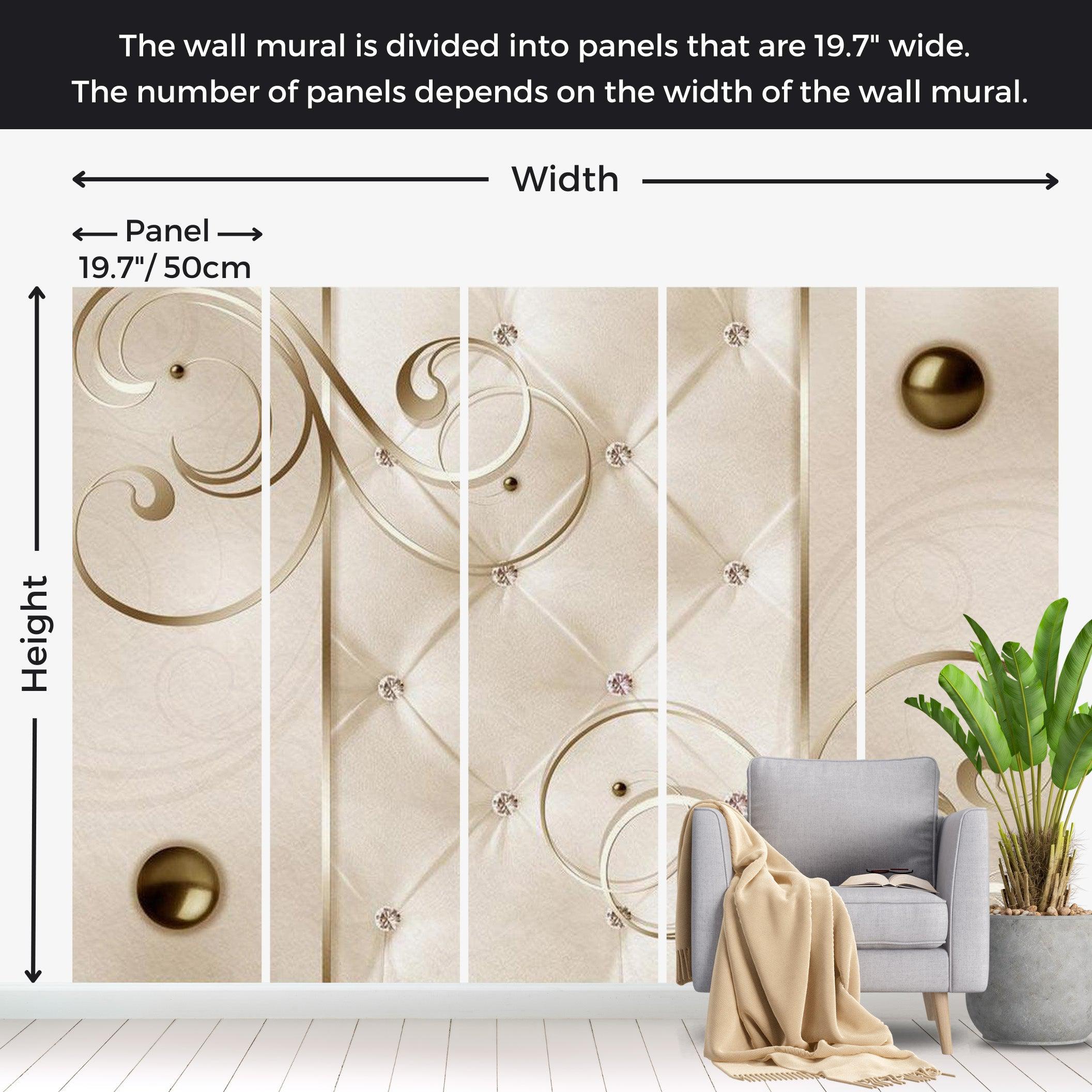 Glam Wallpaper Wall Mural - Elegant Accent