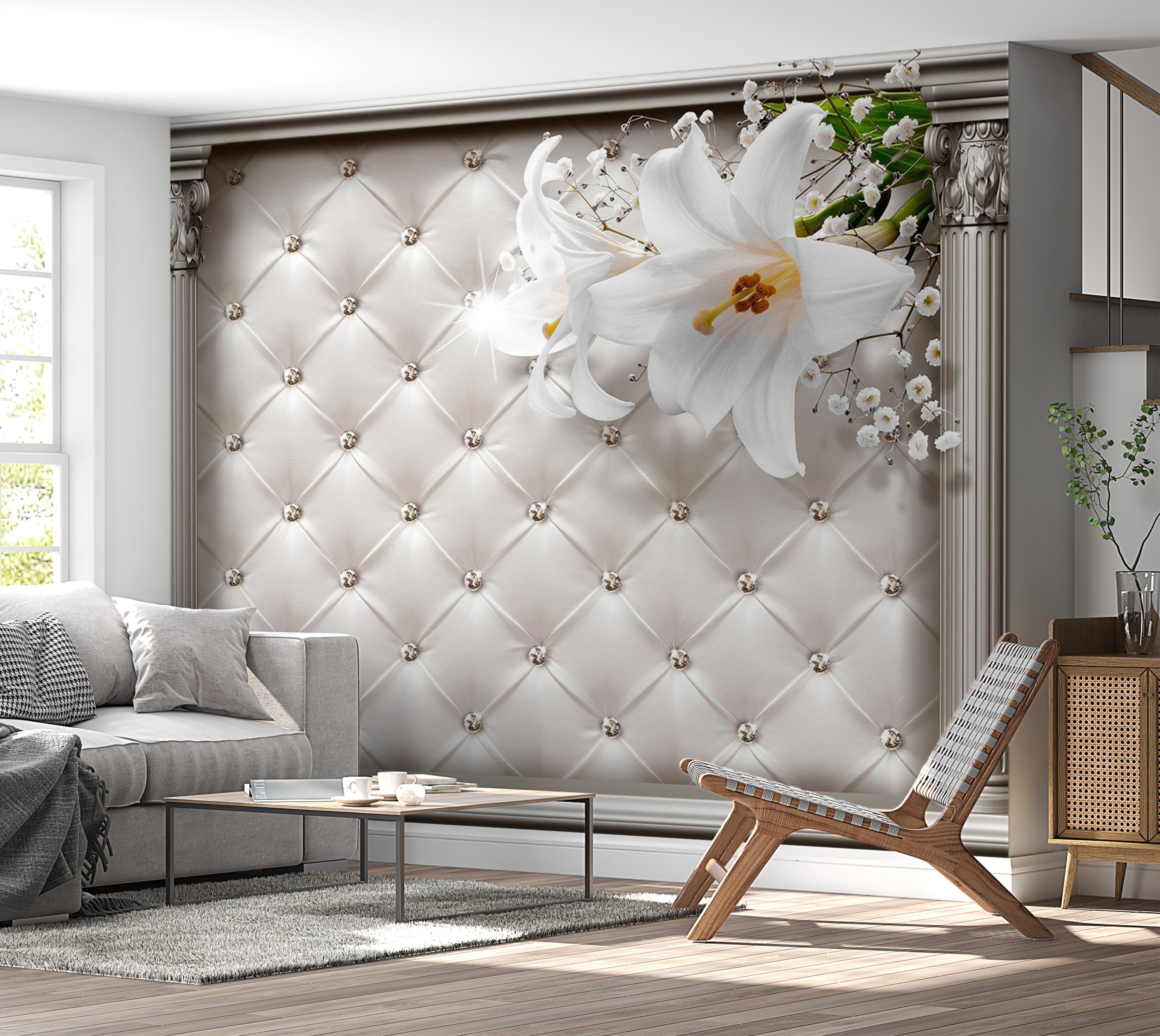 Glam Wallpaper Wall Mural - Columnar Stage 39"Wx27"H