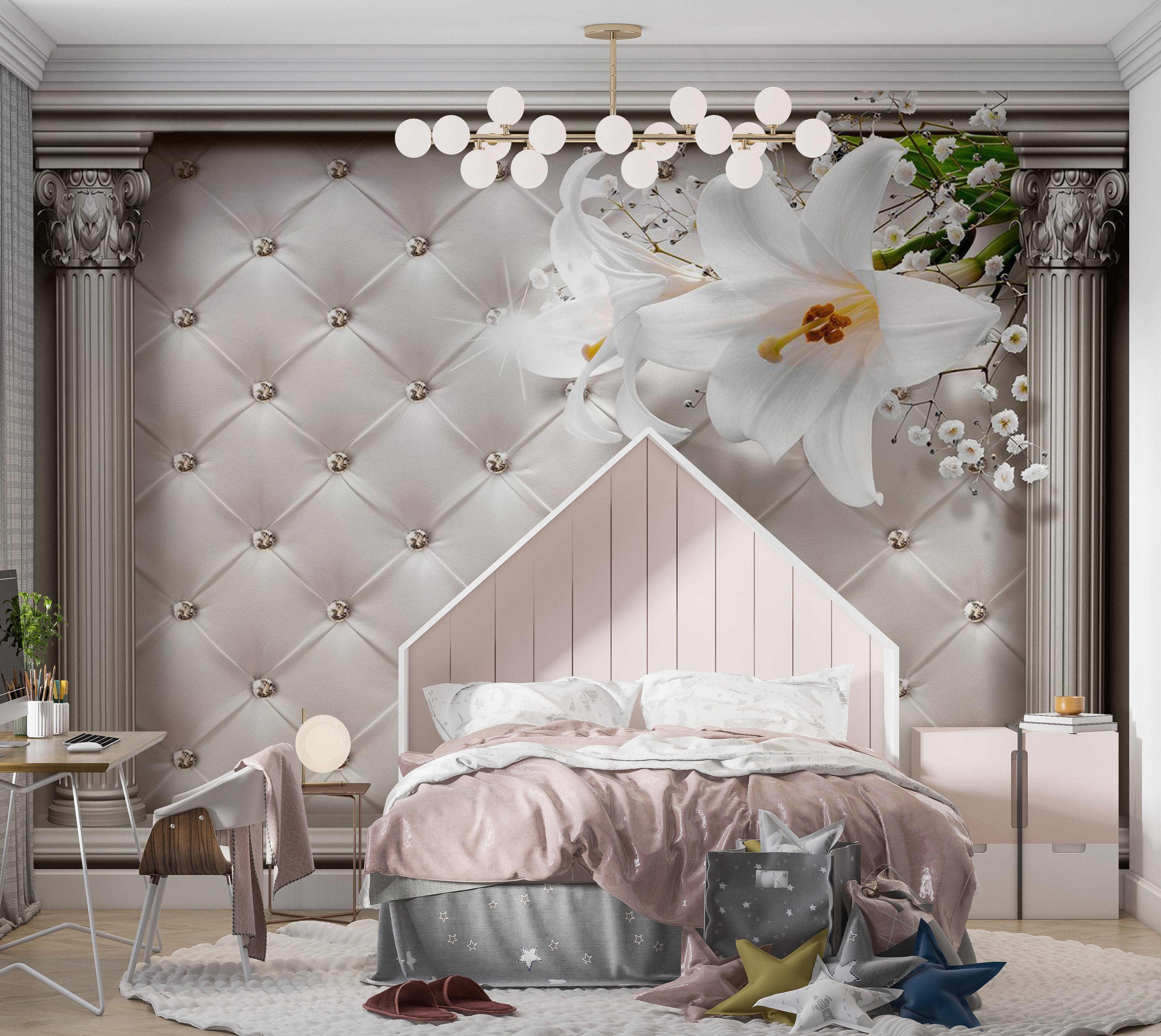 Glam Wallpaper Wall Mural - Columnar Stage 39"Wx27"H