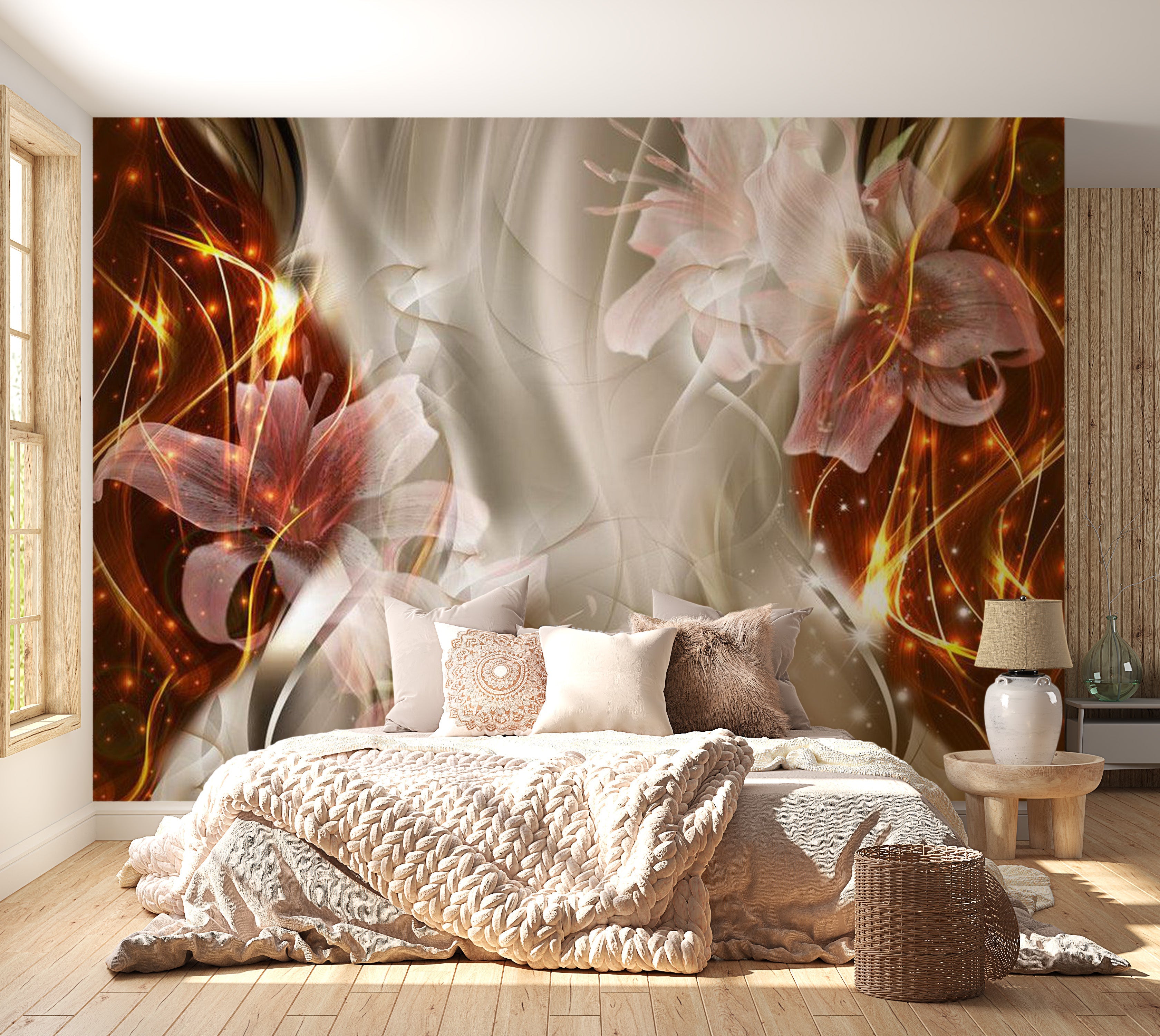 Glam Wallpaper Wall Mural - Golden Comet 39"Wx27"H