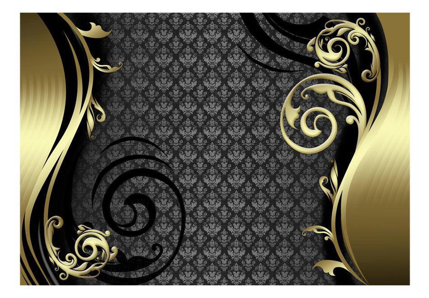 Glam Wallpaper Wall Mural - Golden Curtain