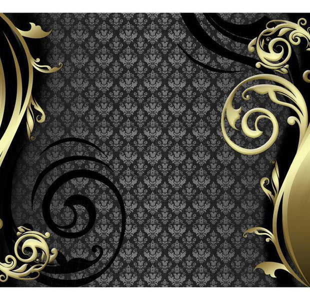 Glam Wallpaper Wall Mural - Golden Curtain