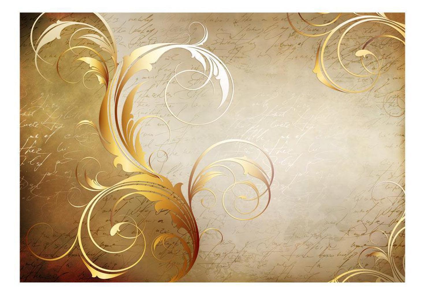 Glam Wallpaper Wall Mural - Golden Fantasy