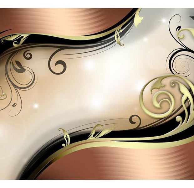 Glam Wallpaper Wall Mural - Golden Glow