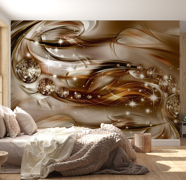 Glam Wallpaper Wall Mural - Chocolate Tide 39"Wx27"H