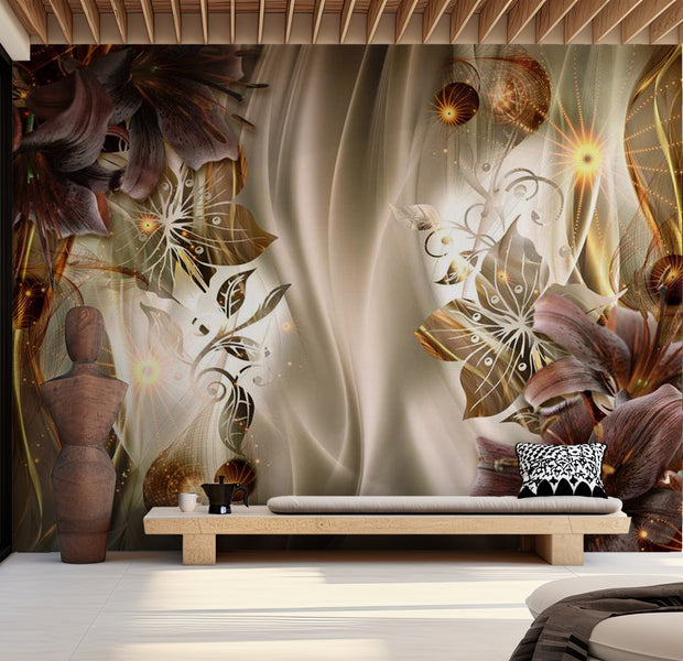 Glam Wallpaper Wall Mural - Amber Land 39"Wx27"H