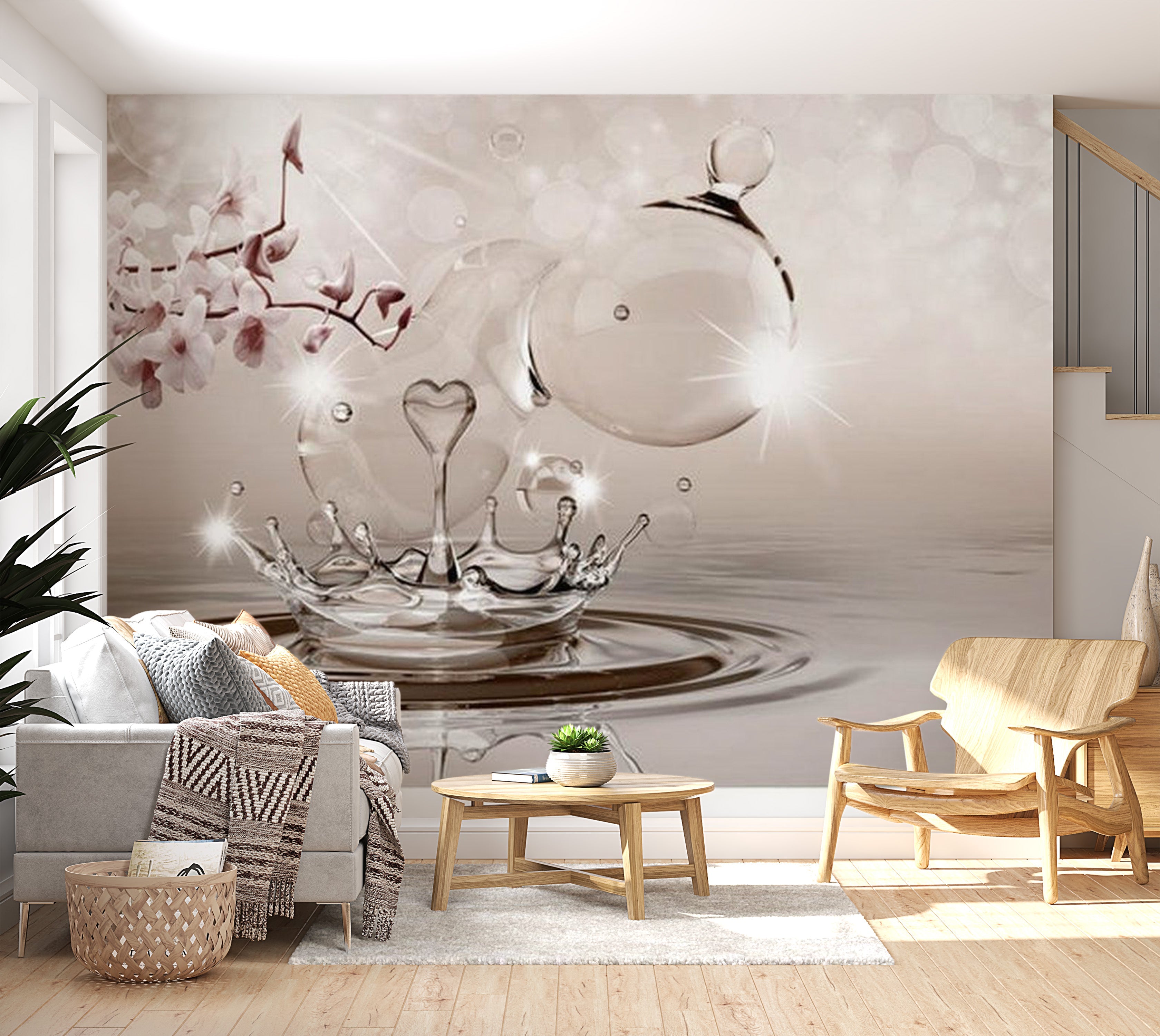 Glam Wallpaper Wall Mural - Nature Of Love 39"Wx27"H