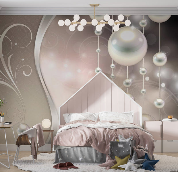 Glam Wallpaper Wall Mural - Pearl Dream 39"Wx27"H