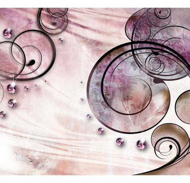 Glam Wallpaper Wall Mural - Pink Rhapsody