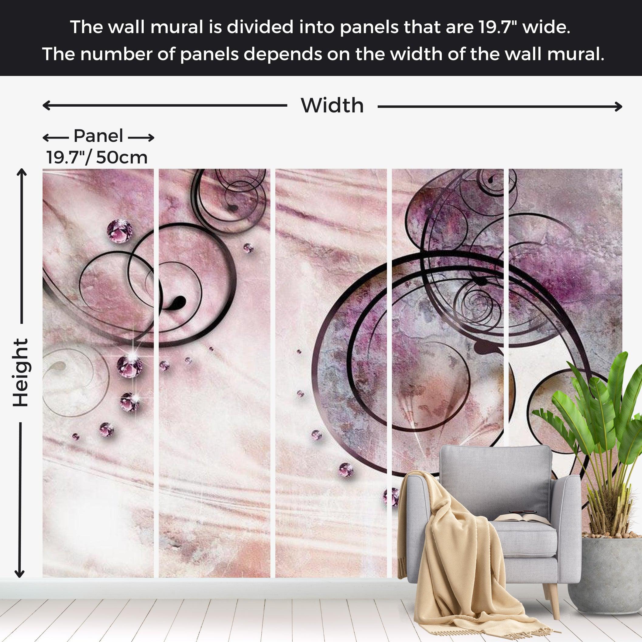 Glam Wallpaper Wall Mural - Pink Rhapsody