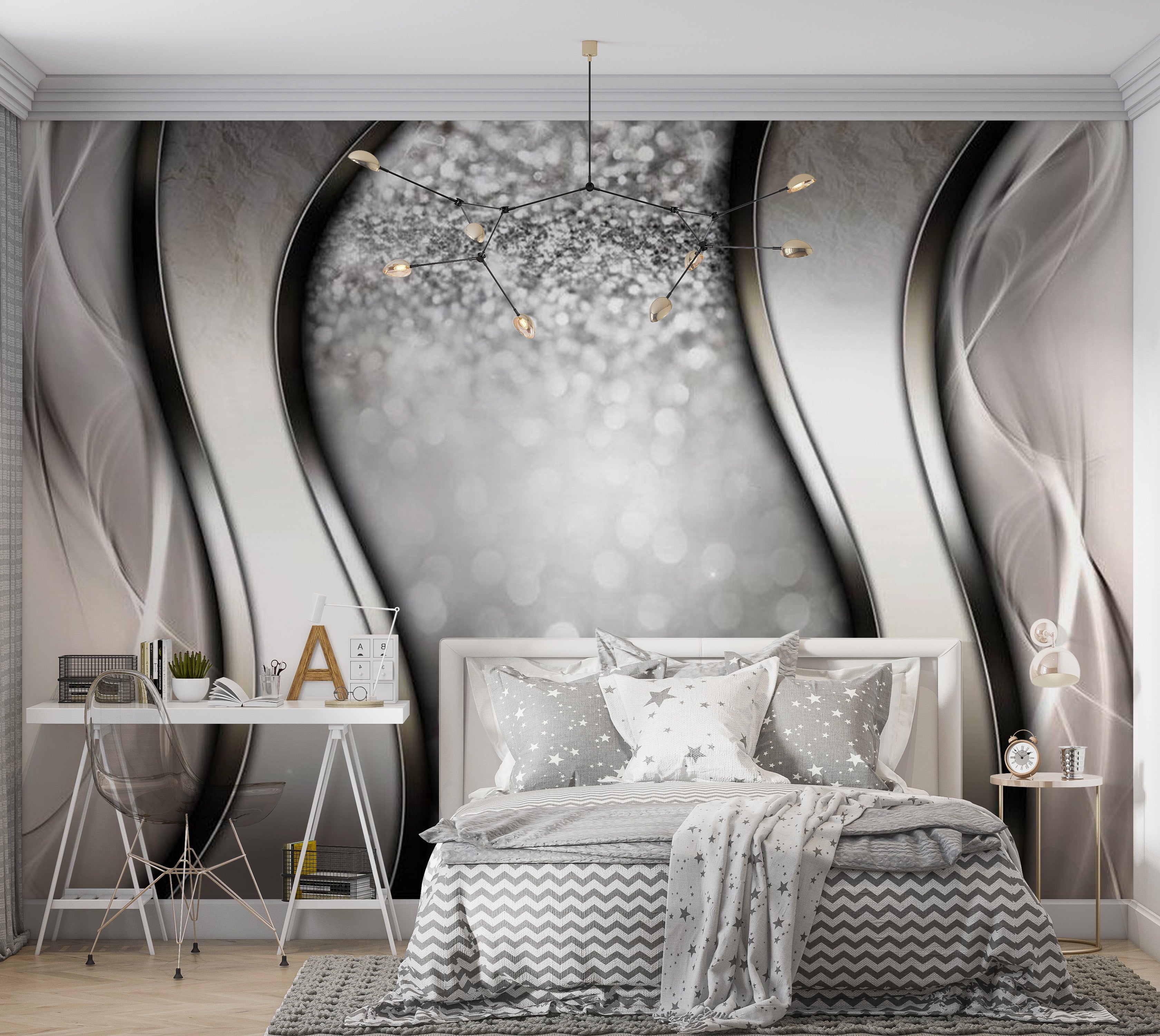 Glam Wallpaper Wall Mural - Pixie Dust 39"Wx27"H