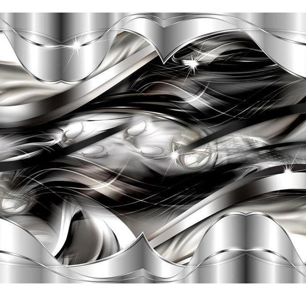 Glam Wallpaper Wall Mural - Platinum Fog