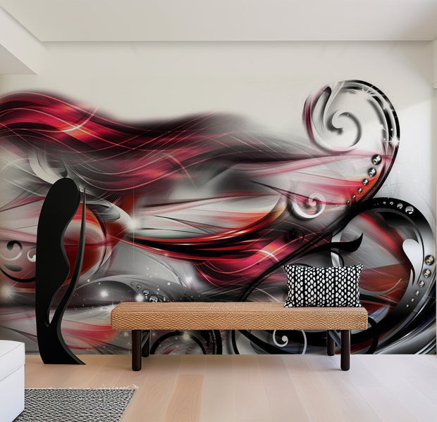 Glam Wallpaper Wall Mural - Expression 39"Wx27"H