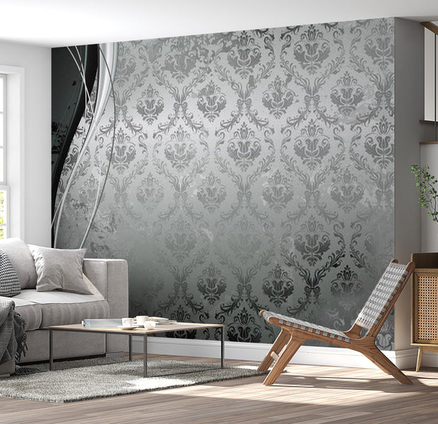 Glam Wallpaper Wall Mural - Gray Clouds 39"Wx27"H